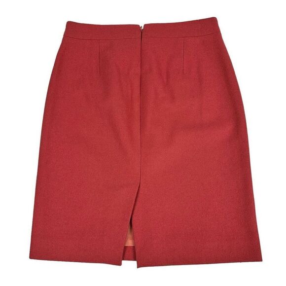 J. Crew Womens Pencil Skirt size 0 Salmon Knee Length - Picture 2 of 7